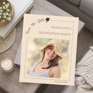 Foto Champagner Abschluss Save the Date Flyer