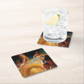 Foto-Chance Rechteckiger Pappuntersetzer (Vor Ort)