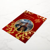 Foto Cherry Blossom tibetische Hochzeit Folieneinladung (Gedreht)