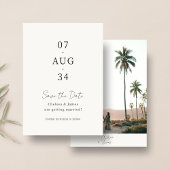 Foto| Chic Minimalistisch Wedding Save the Date