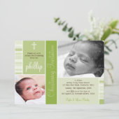 FOTO CHRISTENING ERSUCHT: EINLADUNG (Stehend Vorderseite)