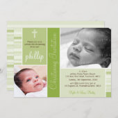 FOTO CHRISTENING ERSUCHT: EINLADUNG (Vorne/Hinten)