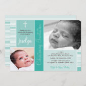 FOTO CHRISTENING ERSUCHT: EINLADUNG (Vorne/Hinten)