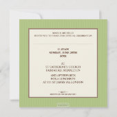 FOTO CHRISTENING ERSUCHT :: elegant 9Q Einladung (Rückseite)