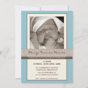 FOTO CHRISTENING ERSUCHT :: Eleganz 8P Einladung