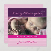 FOTO CHRISTENING ERSUCHT:: Glaube 3SQ Einladung (Vorne/Hinten)