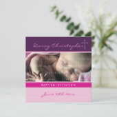 FOTO CHRISTENING ERSUCHT:: Glaube 3SQ Einladung (Stehend Vorderseite)