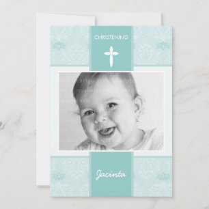 FOTO CHRISTENING ERSUCHT: hübsch 6P Einladung