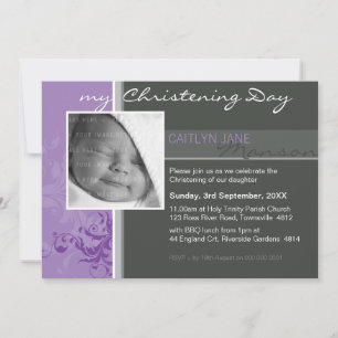 FOTO CHRISTENING ERSUCHT: posh 3L Einladung