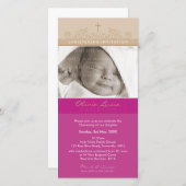 FOTO CHRISTENING INVITAATIONEN :: elegant 5 (Vorne/Hinten)