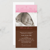 FOTO CHRISTENING INVITAATIONS :: elegant 7 (Vorne/Hinten)