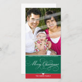 FOTO CHRISTMAS CARD :: bezaubernder Typ 2 Feiertagskarte (Vorne/Hinten)