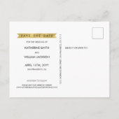 Foto| Christmas Future Mr. und Mrs. Ankündigungspostkarte (Rückseite)