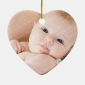 FOTO CHRISTMAS HERZ ORNAMENT :: fröhlich & hell 3 (Hinten)