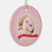 FOTO CHRISTMAS ORNATION: Winterpflanzen 3 Keramik Ornament (Rechts)