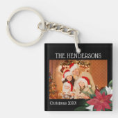 Foto Christmas Poinsettia Schlüsselanhänger (Vorderseite)