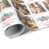Foto Christmas Red Truck Geschenkpapier (Rolleneckpunkt)