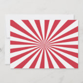 Foto Circus Einladung Vintager Karneval (Rückseite)