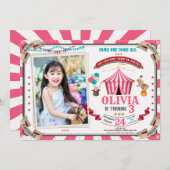 Foto Circus - Einladung zum Vintagen Festival (Vorne/Hinten)