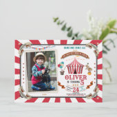 Foto Circus - Einladung zum Vintagen Festival (Stehend Vorderseite)