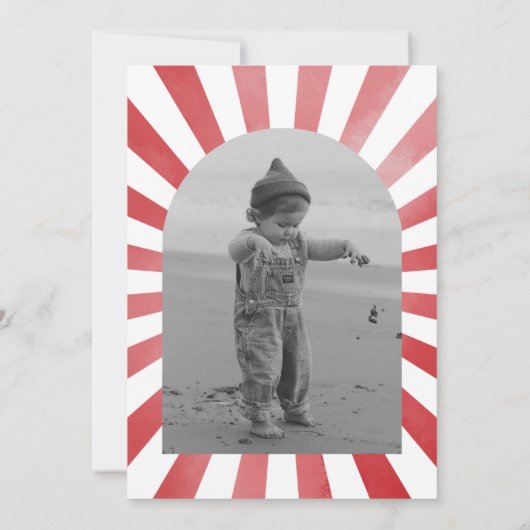 Foto Circus Geburtstag Einladung | Karneval (Rückseite)