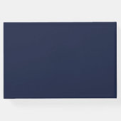 Foto Class of Navy Blue and Gold Guest Book Gästebuch (Rückseite)