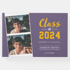 Foto Class of Pastel Lila und Gold Gästebuch