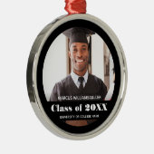 Foto Class Year Black Abschluss Ornament Aus Metall (Rechts)