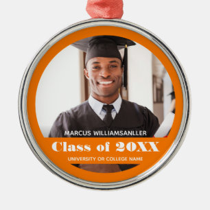 Foto Class Year Orange Abschluss Ornament Aus Metall