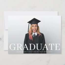 Foto Classic Typografy Graduate Ankündigung
