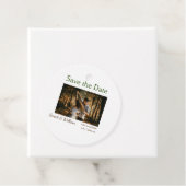 Foto Classic White elegante Typografy Hochzeit Mod Geschenkanhänger (Beispiel)