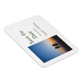 Foto Classic White elegante Typografy Hochzeit Mod Magnet (Rechte Seite)