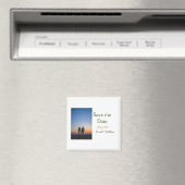 Foto Classic White elegante Typografy Hochzeit Mod Magnet (In Situ (Geschirrspüler))