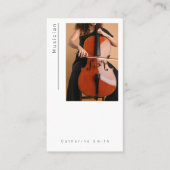 Foto Classical Music Minimalist Business Card Visitenkarte (Vorderseite)