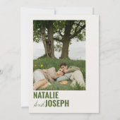 Foto Classy Bright Traditionelle farbenfrohe Hochz Einladung (Rückseite)