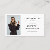 Foto "Clean Nail Artist Foto Collage Profile" Visitenkarte (Rückseite)