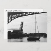 Foto "Cleveland on River" Postkarte (Vorne/Hinten)
