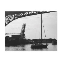 Foto "Cleveland on River" Postkarte