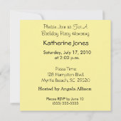 Foto Clown Geburtstagskarte Einladung (Rückseite)