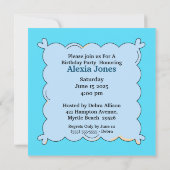 Foto Clown Geburtstagsparty Einladung (Rückseite)