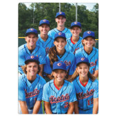 Foto-Coach Familie Foto personalisiert Klemmbrett (Rückseite)