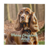 Foto Cocker Spaniel KEEPSAKE Personalize Fliese (Vorderseite)