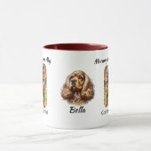Foto Cocker Spaniel personalisieren Tasse (Zentrum)
