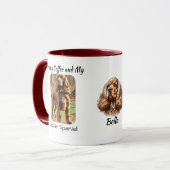 Foto Cocker Spaniel personalisieren Tasse (Vorderseite Links)
