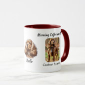 Foto Cocker Spaniel personalisieren Tasse (VorderseiteRechts)