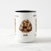 Foto Cocker Spaniel personalisieren Tasse (Zentrum)