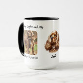 Foto Cocker Spaniel personalisieren Tasse (Vorderseite Links)