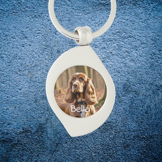 Foto Cocker Spaniel personalize Schlüsselanhänger