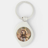 Foto Cocker Spaniel personalize Schlüsselanhänger (Vorderseite)