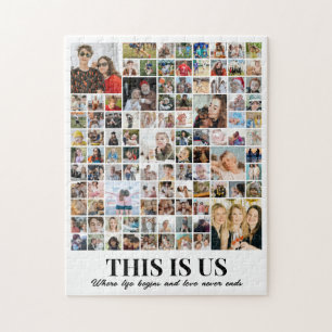 Foto-Collage 100 Bilder 11x14 Beste-Freundschaft Puzzle